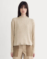 womens-cozy-rib-funnel-neck-top-cornstalk-bone-twist | primary