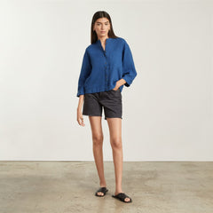 womens-linen-billow-blouse-deep-blue