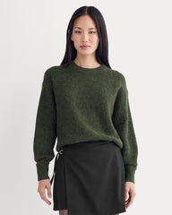 womens-alpaca-ribbed-cocoon-crew-dark-forest | primary