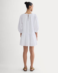 womens-gauze-puff-sleeve-mini-dress-white