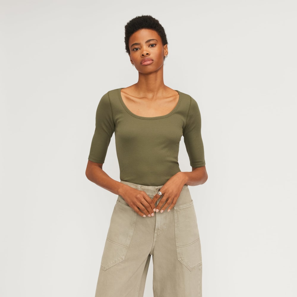 womens-supima-micro-rib-scoop-neck-kalamata | primary