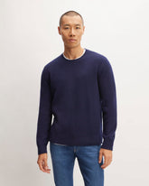 mens-felted-merino-crew-neck-sweater-deep-navy | primary
