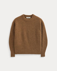 womens-alpaca-ribbed-cocoon-crew-toffee | alt