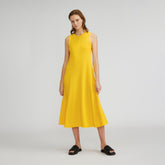 womens-organic-cotton-waffle-tank-dress-high-visibility-yellow | primary