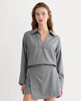 womens-overshirt-in-tailor-twill-heather-graphite | primary