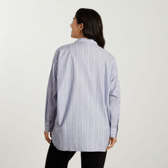 womens-oversized-org-cotton-shirt-slate-blue | alt