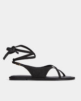 womens-leather-crisscross-sandal-black | primary