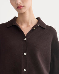 womens-cashmere-button-up-shirt-dark-chocolate