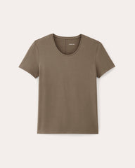 womens-supima-form-ss-crewneck-tee-taupe | alt