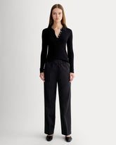 womens-easy-straight-leg-chino-black | primary