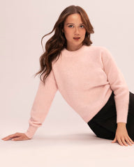 womens-alpaca-ribbed-cocoon-crew-soft-rose | primary