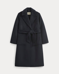 womens-rewool-belted-blanket-coat-deep-navy | alt