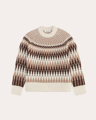 womens-fair-isle-crew-sweater-bone-brown-fair-isle | alt