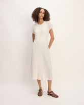 womens-rib-knit-cap-sleeve-midi-dress-bone | primary