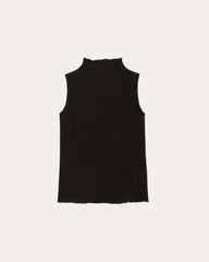 womens-crinkle-tank-black | alt