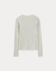 womens-luxe-rib-funnel-neck-tee-heathered-oat | alt