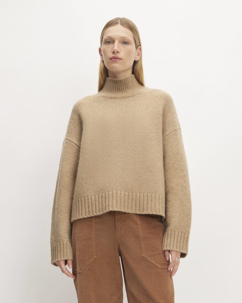 womens-cloud-oversized-turtleneck-tigers-eye | primary