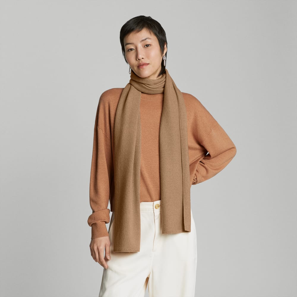 unisex-recashmere-scarf-light-camel | primary