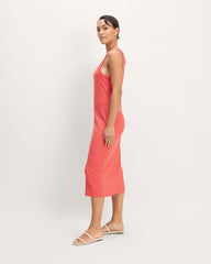 womens-ribbed-tank-dress-coral