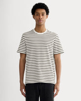 mens-essential-organic-crew-uniform-bone-black-stripe | primary