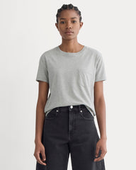 womens-organic-cotton-box-cut-pocket-tee-heathergrey | primary