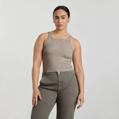 womens-cropped-pima-rib-tank-hthr-mcha | primary