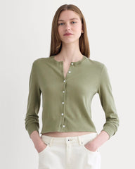 womens-cropped-cardigan-cotton-cashmere-sagebrush | primary