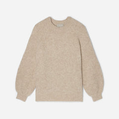 womens-superfuzz-alpaca-oversized-crew-light-oat | alt