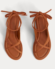 womens-leather-crisscross-sandal-cinnamon | alt