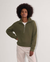 womens-felted-merino-halfzip-sweater-kalamata | primary