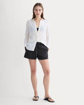 womens-drawstring-boxer-short-in-linen-black | primary