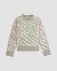 womens-alpaca-tiger-jacquard-crewneck-heathered-grey-snow | alt