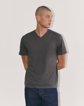 mens-essential-organic-v-tee-uniform-graphite | primary
