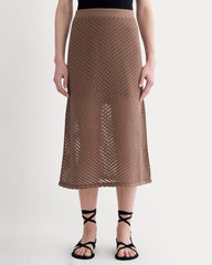womens-lace-knit-skirt-mocha