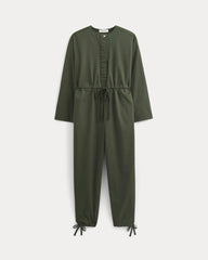 womens-utility-drawstring-jumpsuit-dark-forest | alt