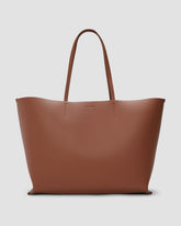 womens-luxe-italian-leather-tote-cognac | primary