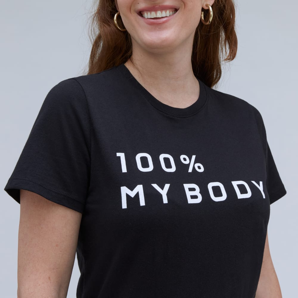 womens-100-my-body-box-cut-tee-black | alt