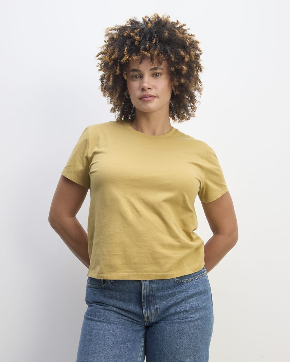womens-organic-cotton-box-cut-tee-golden-oak | primary