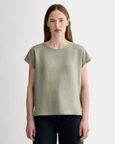 womens-linen-short-sleeve-crew-tee-sage-green | primary