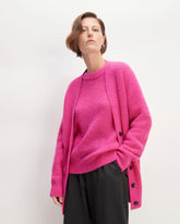 womens-alpaca-oversized-cardigan-fuschia-pink | primary