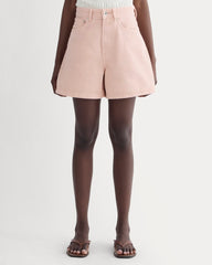 womens-a-line-denim-short-garment-dyed-pink
