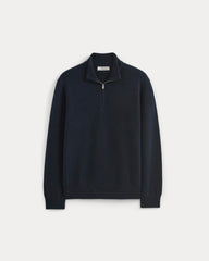 mens-cashmere-quarter-zip-sweater-navy | alt