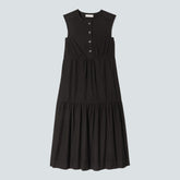 womens-tiered-midi-dress-black | alt