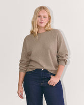 womens-luxe-cotton-cocoon-crew-sweater-heather-taupe | primary