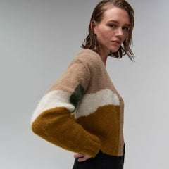 womens-alpaca-v-neck-cropped-cardigan-neutral-camo | primary