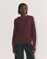 womens-alpaca-ribbed-cocoon-crew-burgundy | primary