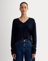 womens-cashmere-relaxed-v-neck-navy | primary
