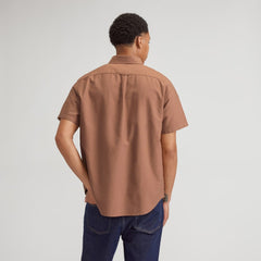 mens-organic-short-sleeve-oxford-shirt-cocoa-brown