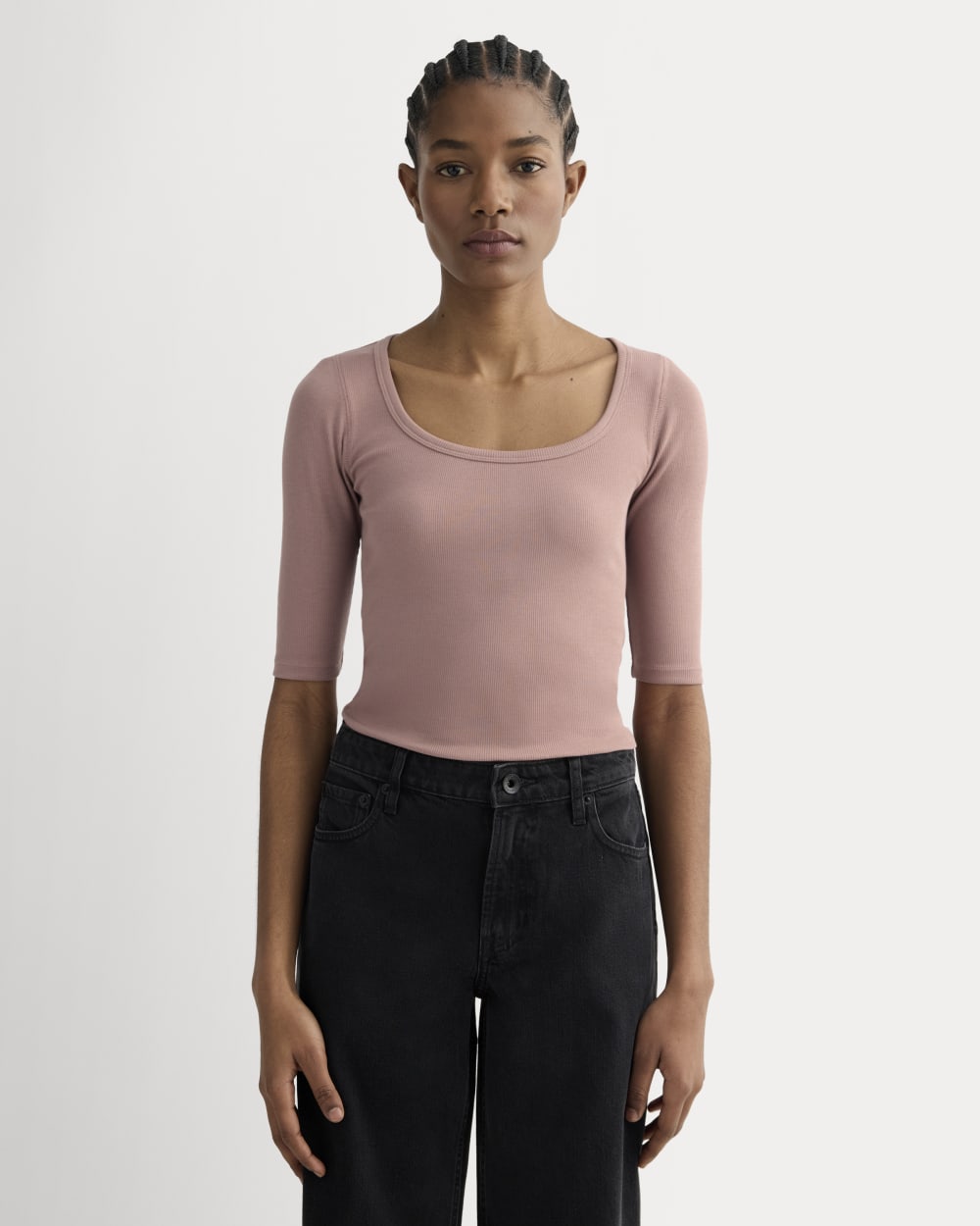 womens-luxe-supima-micro-rib-scoop-neck-rose-dusk | primary
