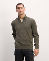 mens-qrtrzip-cashmere-hthr-army-green | primary